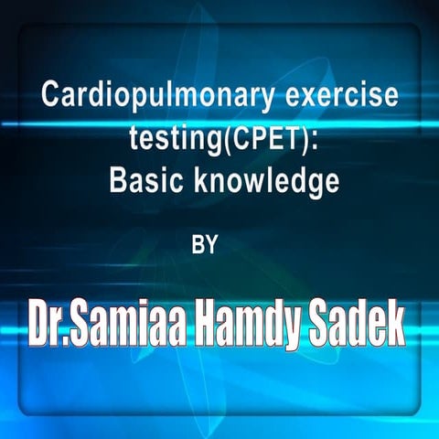 Exercise testing basic knowledge