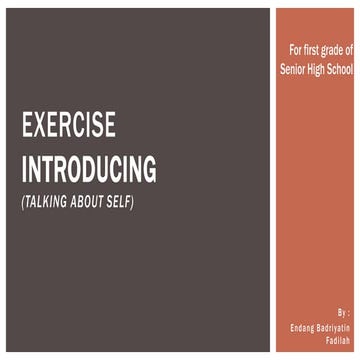 Exercise - Introducing