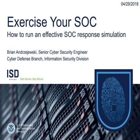 Exercise Your SOC: How to run an effective SOC response simulation (BSidesCha...