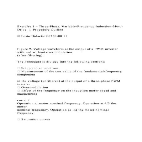 Exercise 1 – Three-Phase, Variable-Frequency Induction-Motor D.docx