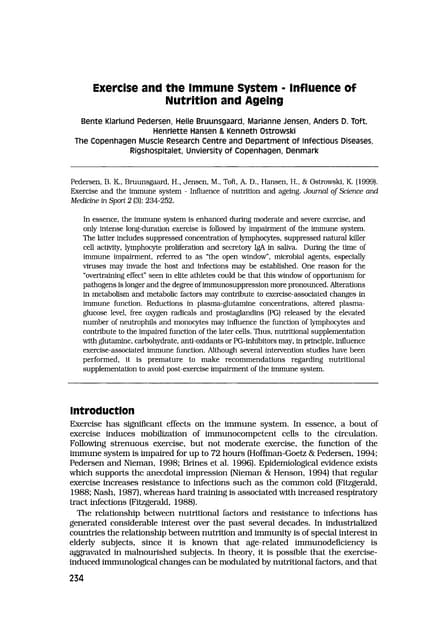 Exercise and immune system | DOCX | Diseases and Conditions | Medical ...