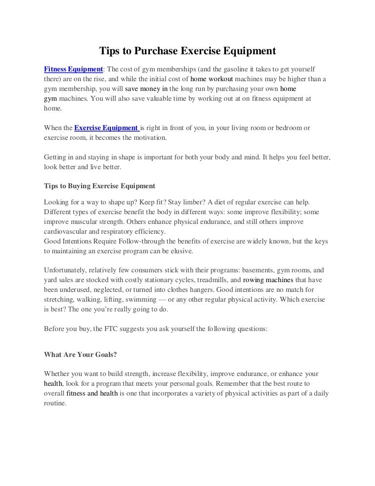 places that sell exercise equipment