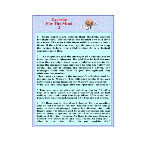 Mind Stretching Puzzles | PPS
