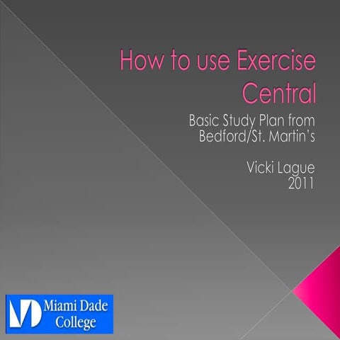 How to Use Exercise Central