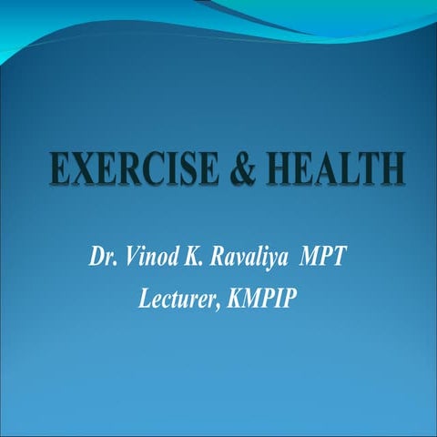 Exercise & health