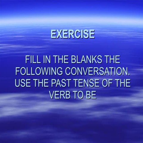Exercise Ingles
