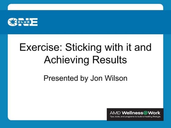 Exercise powerpoint final copy