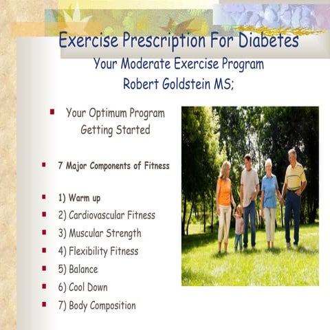 Exercise Prescription For Diabetes