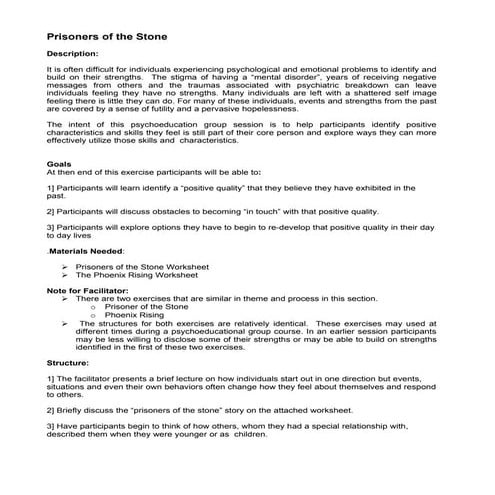 Exercise: Prisoner in the Stone