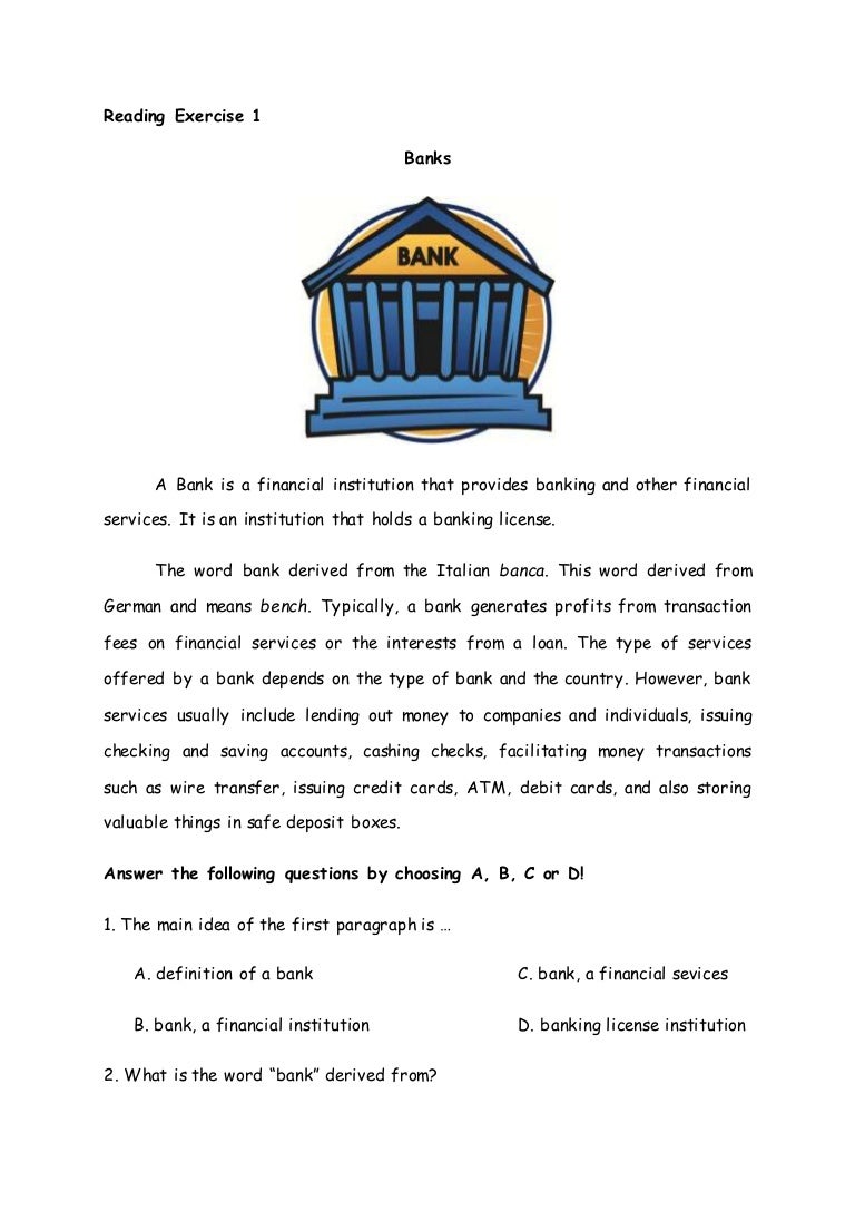Reading Exercises - Reading Exercises