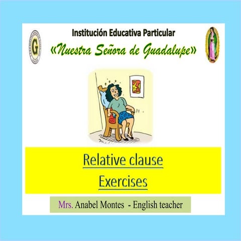 Exercises relative clauses