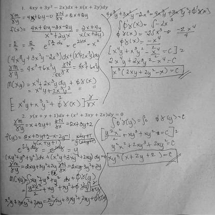 INTEGRATING FACTORS Sample Problems
