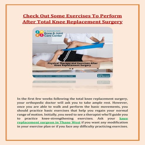 Knee Replacement Surgery Exercises – BYOFB