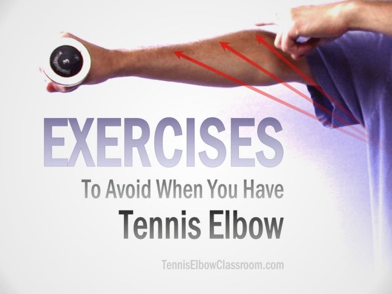 Tennis Elbow? Avoid These Gym Exercises