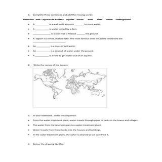 Exercises water in nature