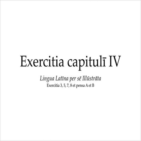Exercitia cap iv