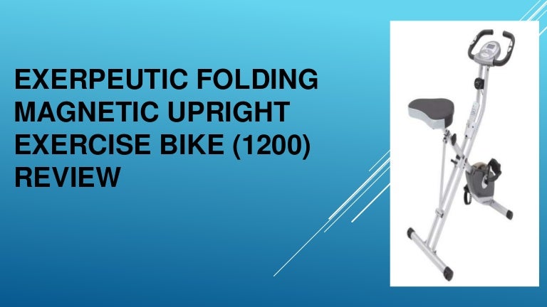 exerpeutic folding upright bike