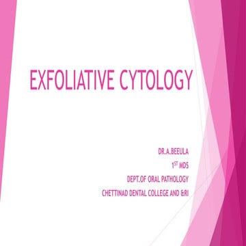 Exfoliative cytology for dental students 