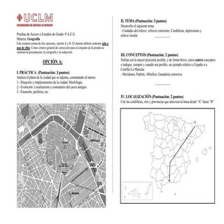 Ex geografía septiembre 2011. paeg ...