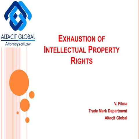 Exhaustion of ip rights