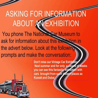 Asking for Information about an exh...