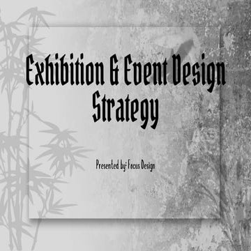 Exhibition Strategy | PPT