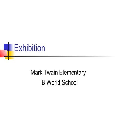Exhibition power point mark twain 2012