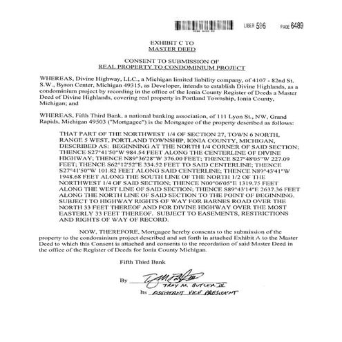 Master Deed Recorded | PDF