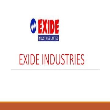 Exide industries