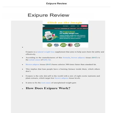 Exipure review