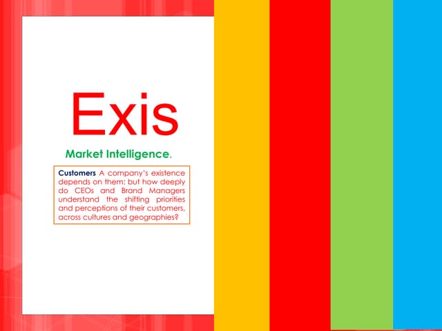 Exis Insights: A Market Research Consultancy
