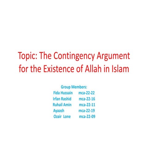 Contingency arguments for Existence Of Allah.edd.pptx