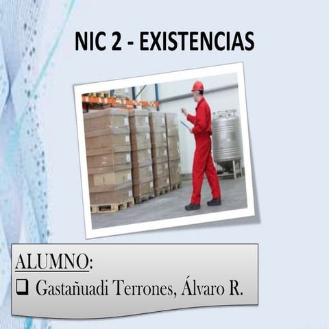 NIC 2 - inventarios