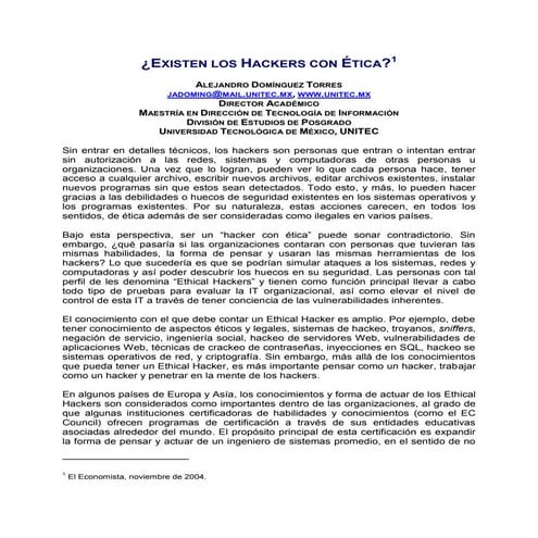 Existen los hackers con ética