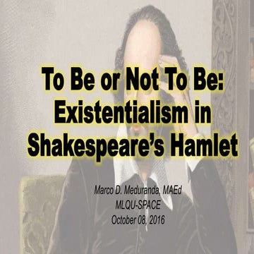 Existentialism in shakespeare