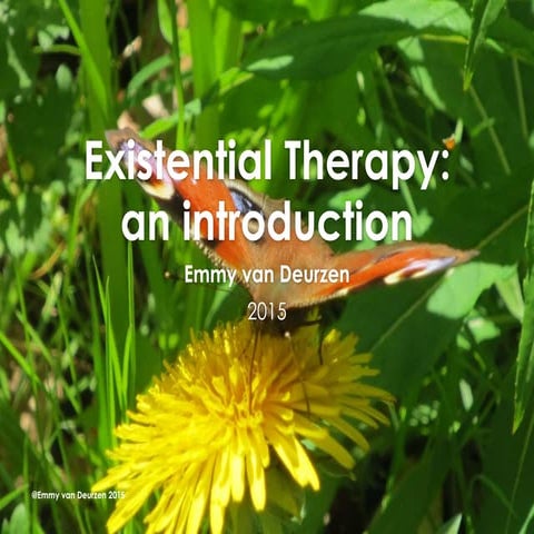 Existential Therapy:  an introduction