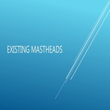 Existing mastheads