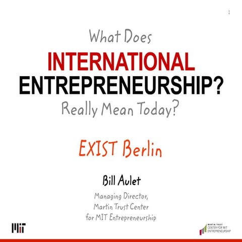 Overview of Disciplined Entrepreneurship & Relevance in an International Context