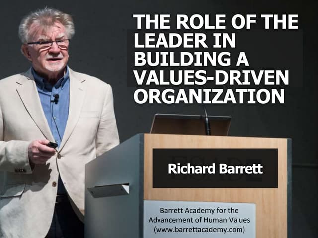 Building a values driven organisation