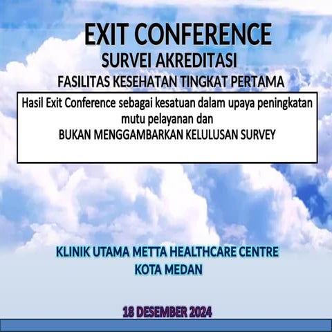 EXIT CONFERENCE KLINsCIK MAxcACETTA HC.ppt
