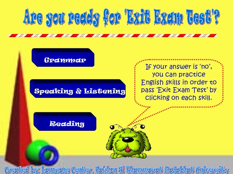 Exit exam