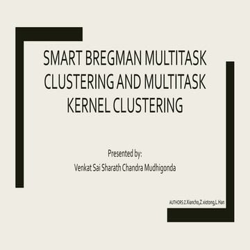 Smart Multitask Bregman Clustering