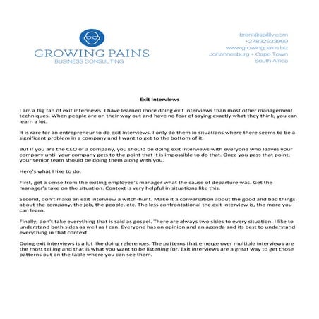 Everything you need to know about Exit Interviews