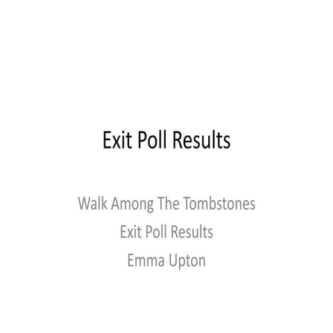 Exit poll results
