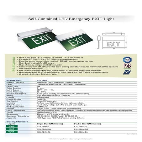 LED Emergency EXIT Light
