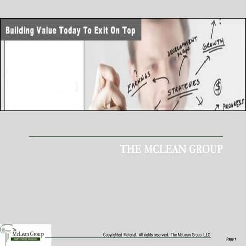 Exit Strategies   Value Drivers