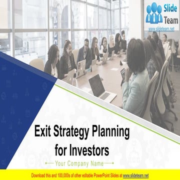 Exit Strategy Planning For Investors PowerPoint Presentation Slides