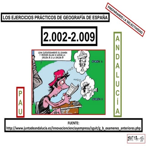 Exámenes de selectividad. Geografía.
