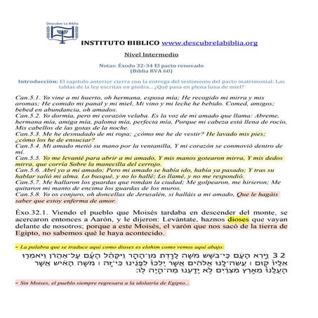 Exodo 32-34 el pacto renovado