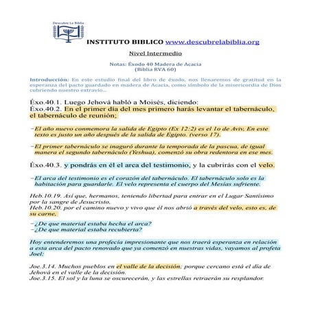 Exodo 40 madera de acacia (shitim)
